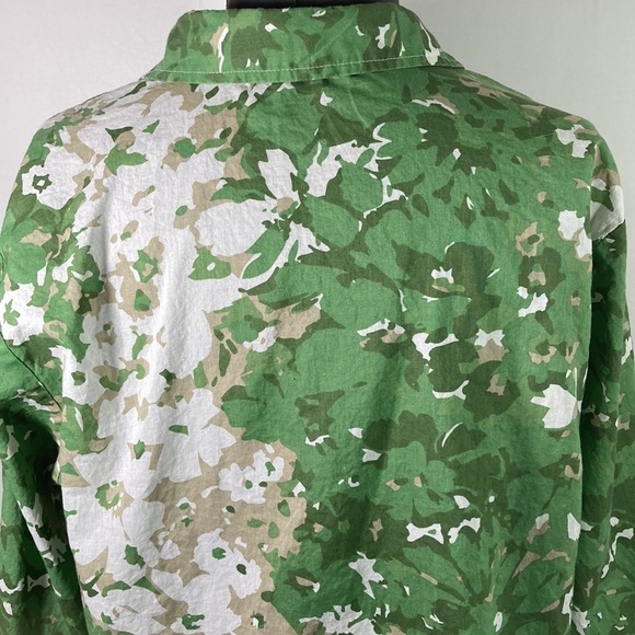 Rebecca Malone 100% Cotton Button Front Three Quarter Sleeve Top Size XL - Picture 6 of 9